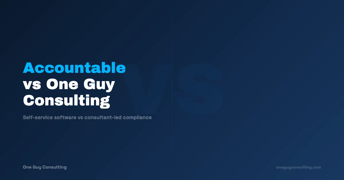 Accountable vs One Guy Consulting Comparison