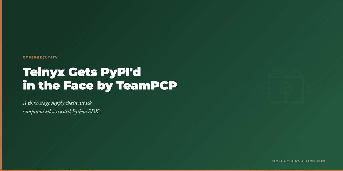 TeamPCP Telnyx PyPI attack diagram showing malware delivery through compromised packages